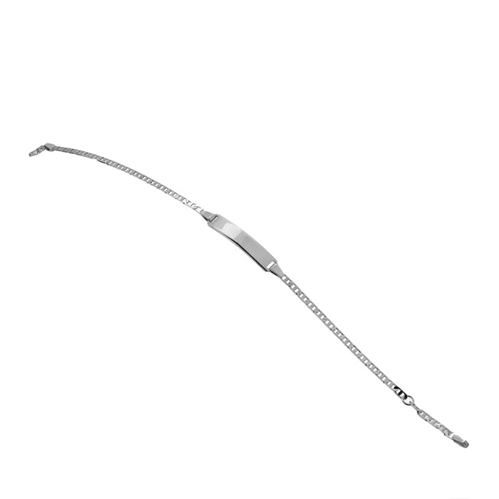 18KT White Gold Baby ID Bracelet