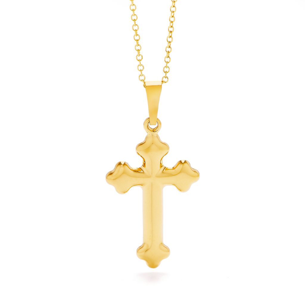 18KT Yellow Gold Orthodox Cross Pendant