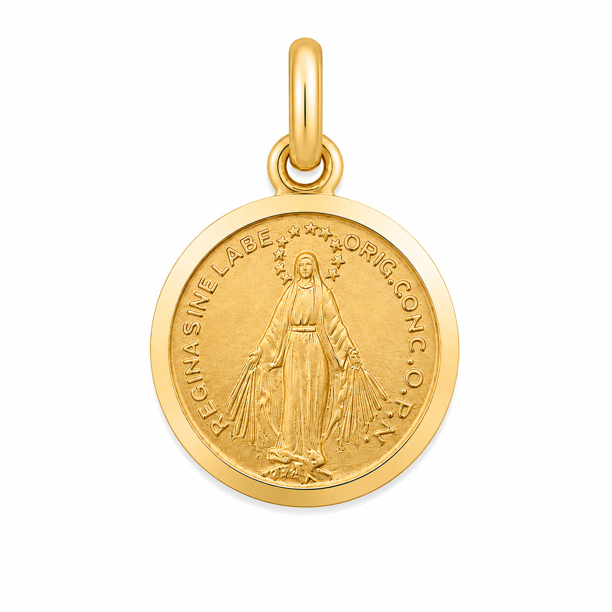 18KT Yellow Gold Our Lady Of Miraculous Medal