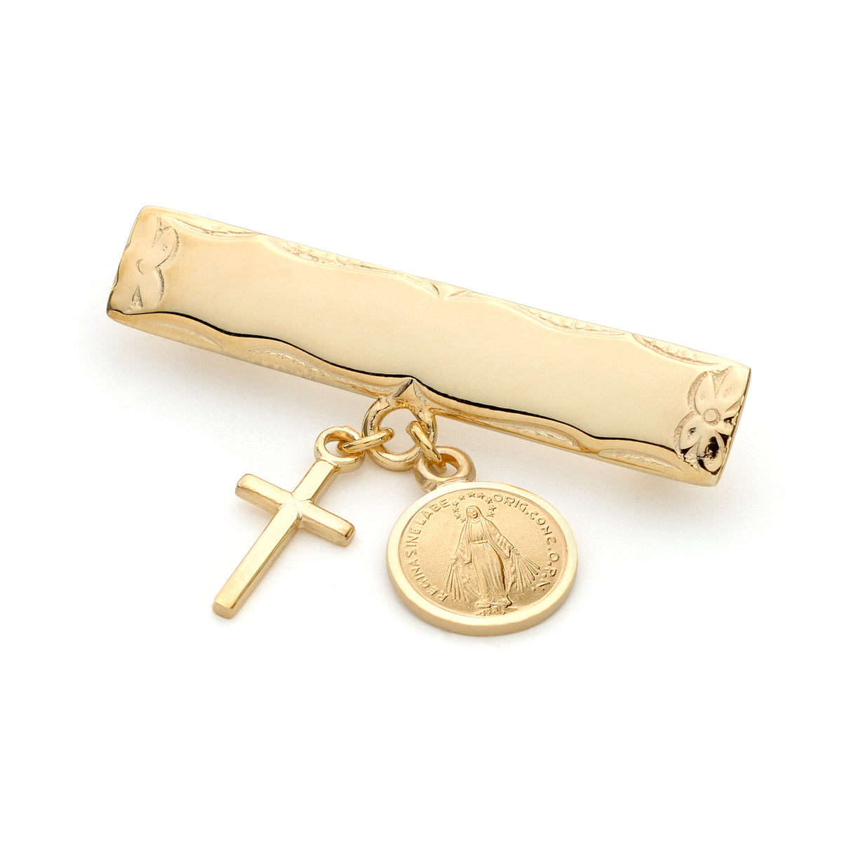 9KT Yellow Gold Baby Brooch