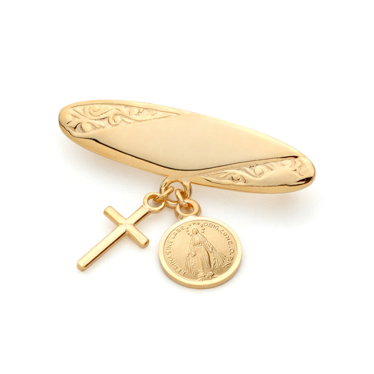 9KT Yellow Gold Baby Brooch