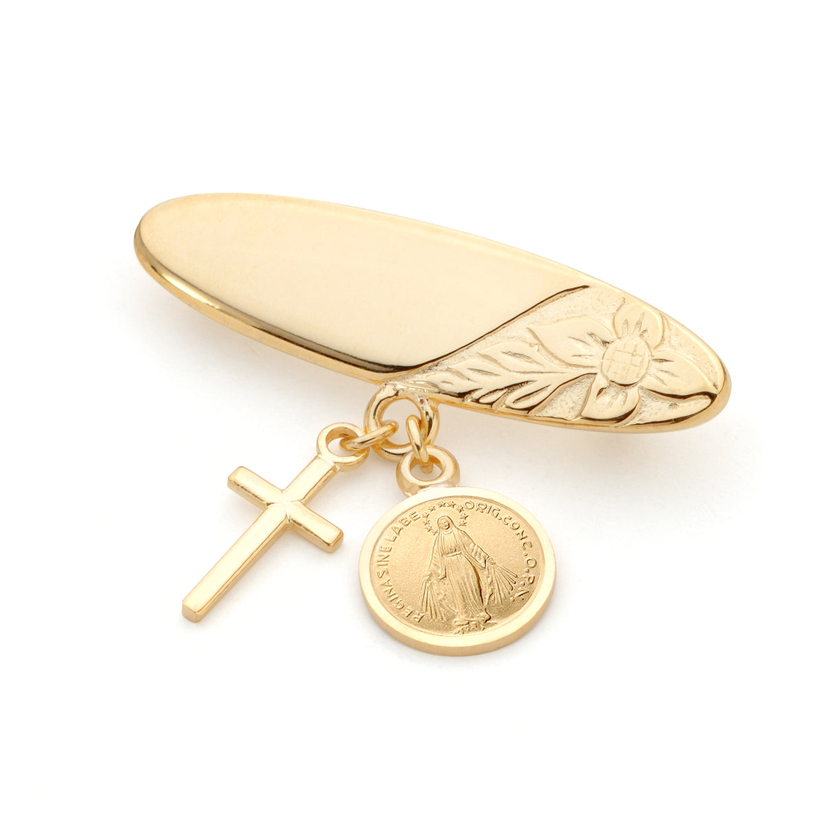 9KT Yellow Gold Baby Brooch