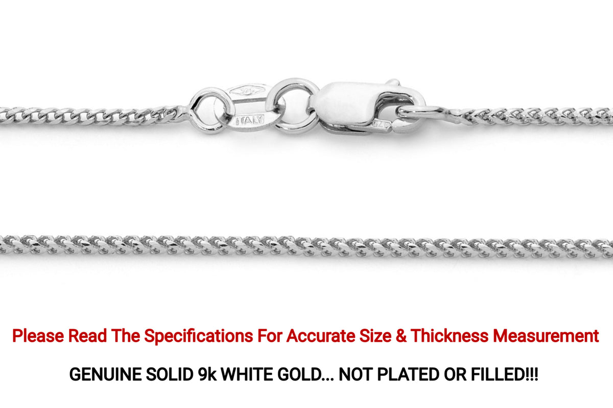 9KT White Gold Franco Chain