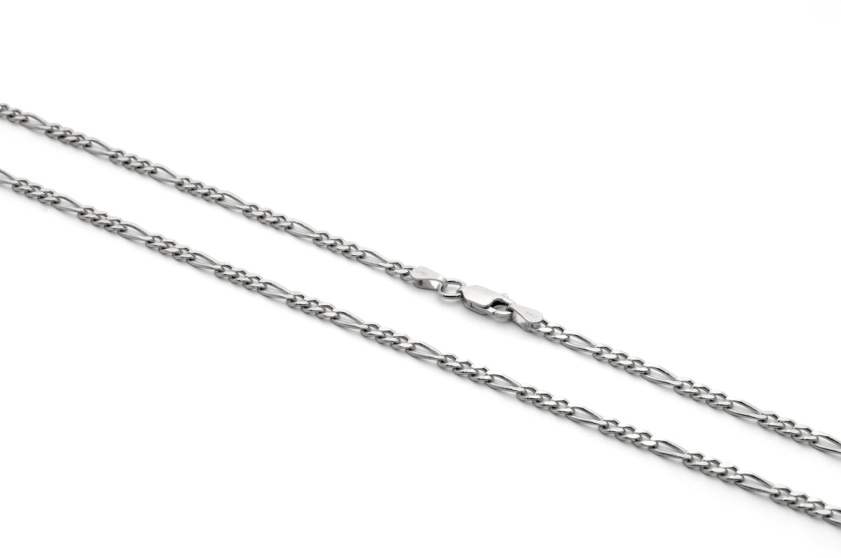 Sterling Silver Figaro Chain