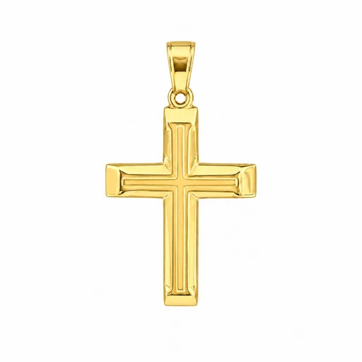 9KT Yellow Gold Cross Pendant