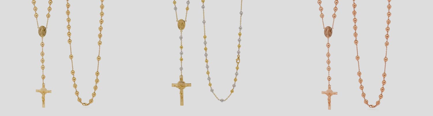 Gold and Silver Rosary Beads
