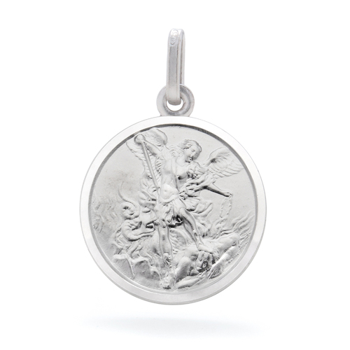 Sterling Silver St Michael Medal Pendant