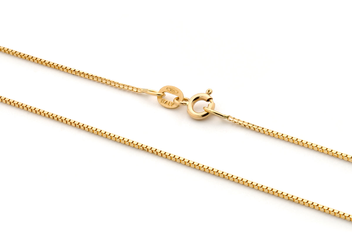 18KT Yellow Gold Box Chain