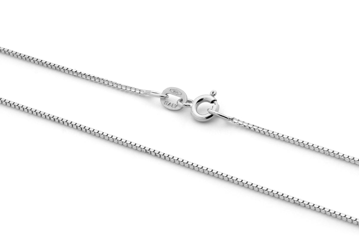 18KT White Gold Venetian Box Chain