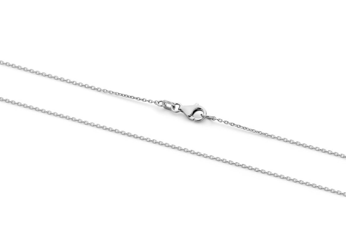 18KT White Gold Trace Chain
