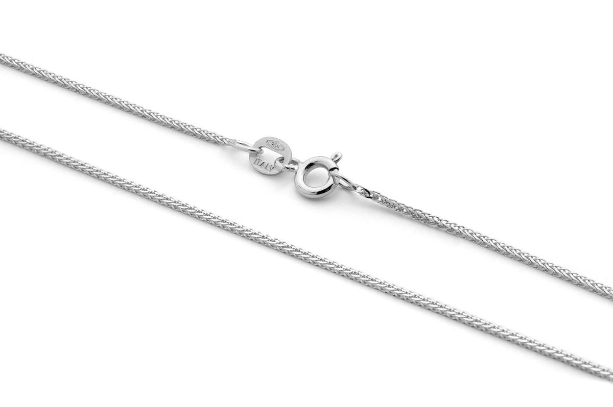 18KT White Gold Spiga Chain