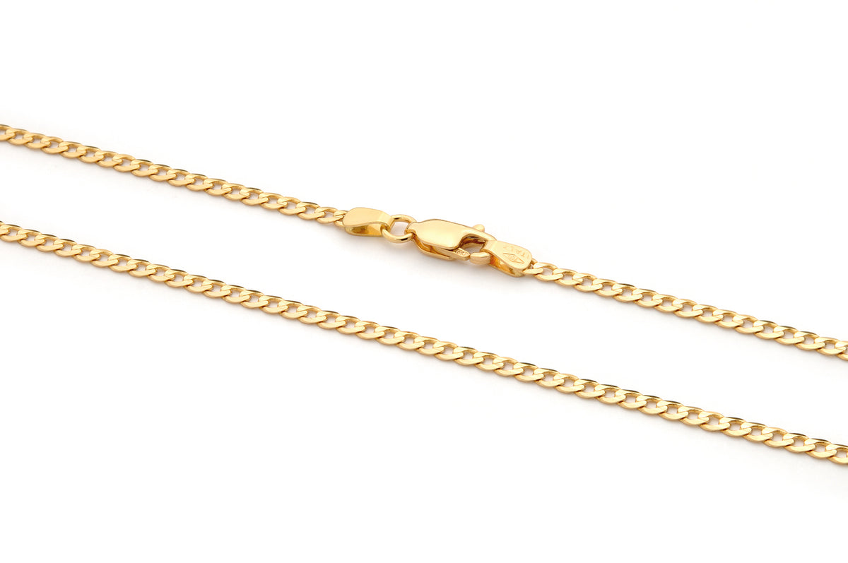 18KT Yellow Gold Curb Chain