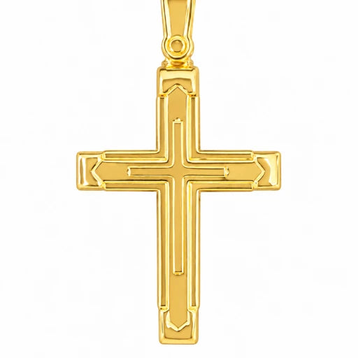 9KT Yellow Gold Cross Pendant