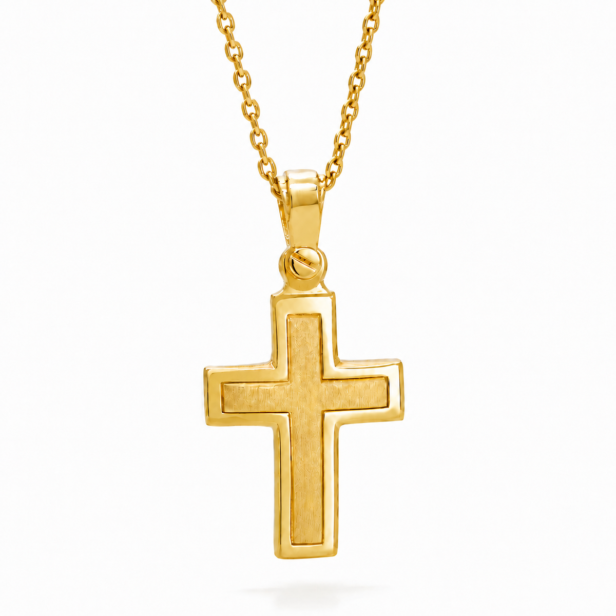 18KT Yellow Gold Cross Pendant