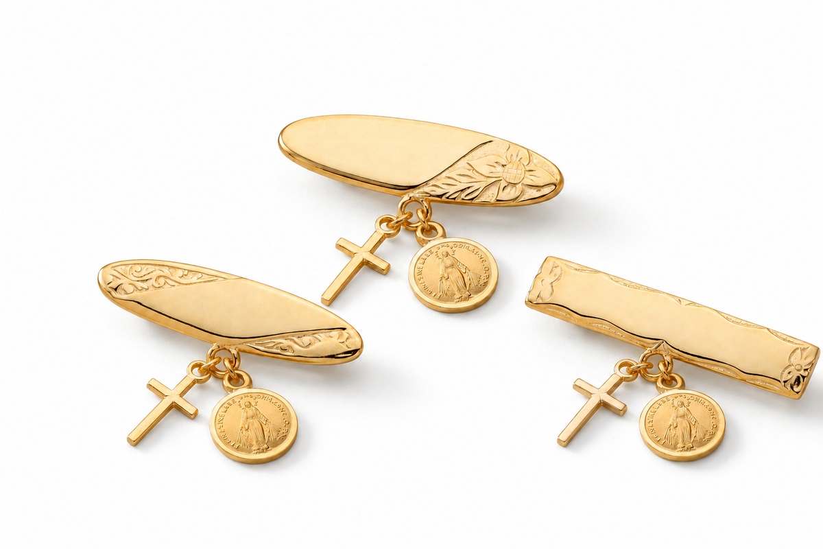 9KT Yellow Gold Baby Brooch