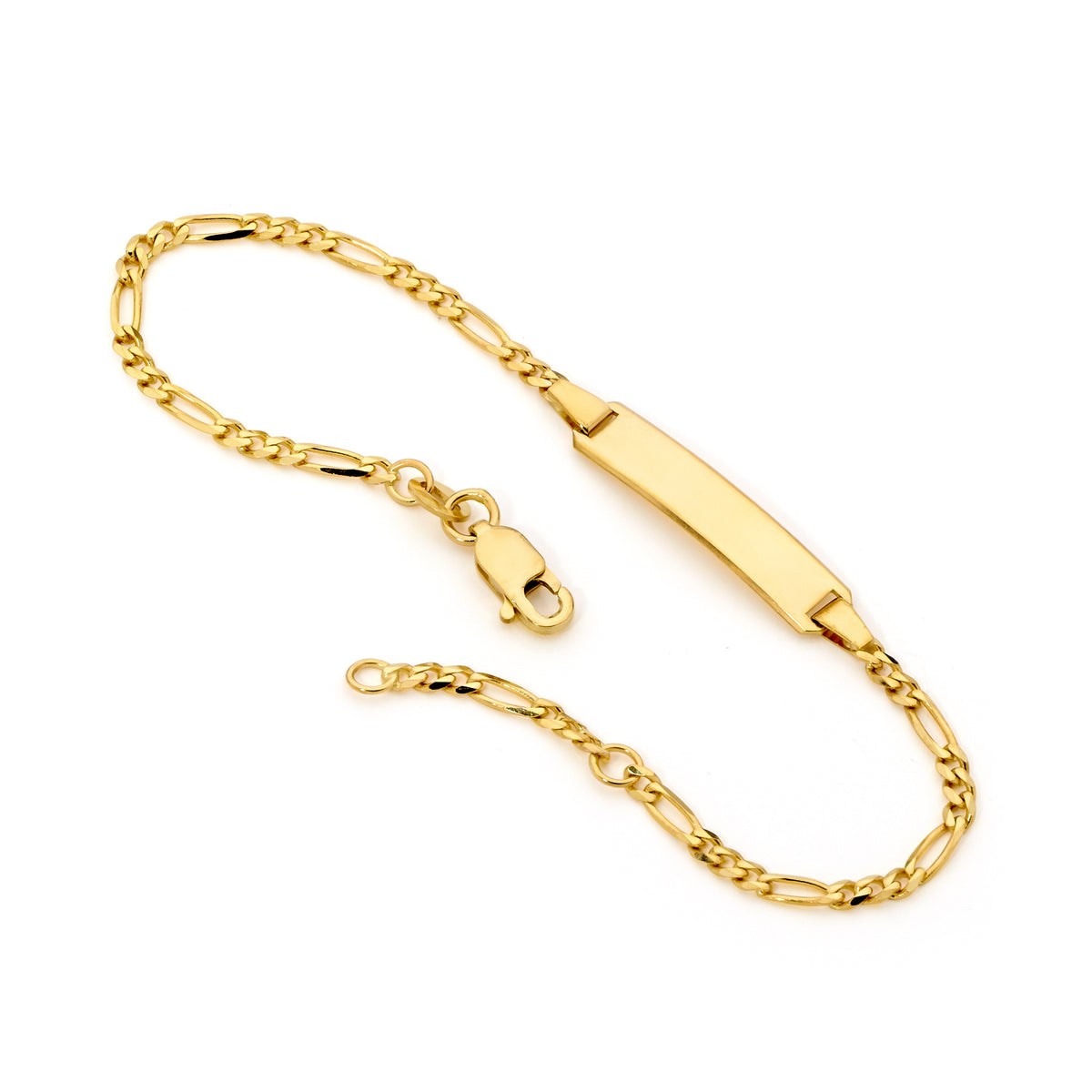 9KT Yellow Gold Baby ID Bracelet