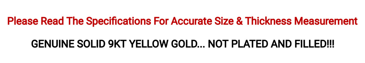 9KT Yellow Gold Baby ID Bracelet