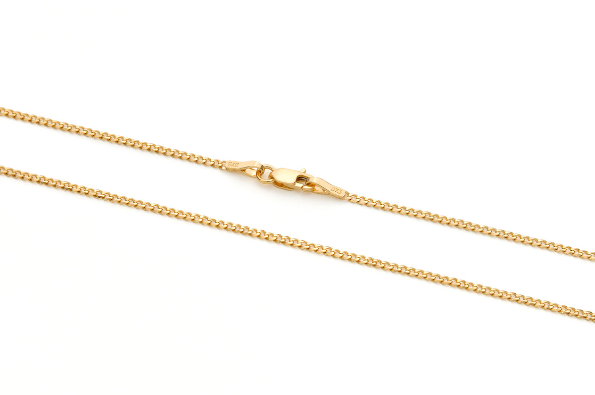 9KT Yellow Gold Curb Chain