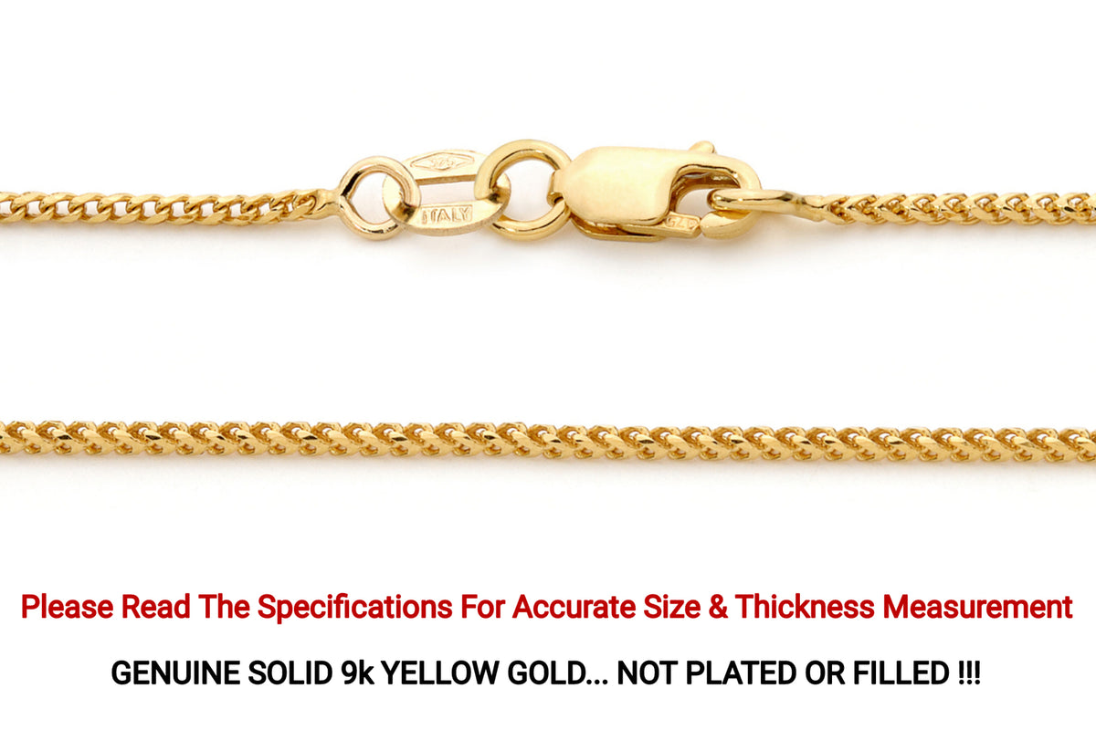 9KT Yellow Gold Franco Chain