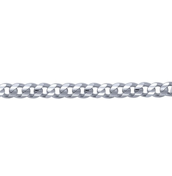 Sterling Silver Concave Curb Chain