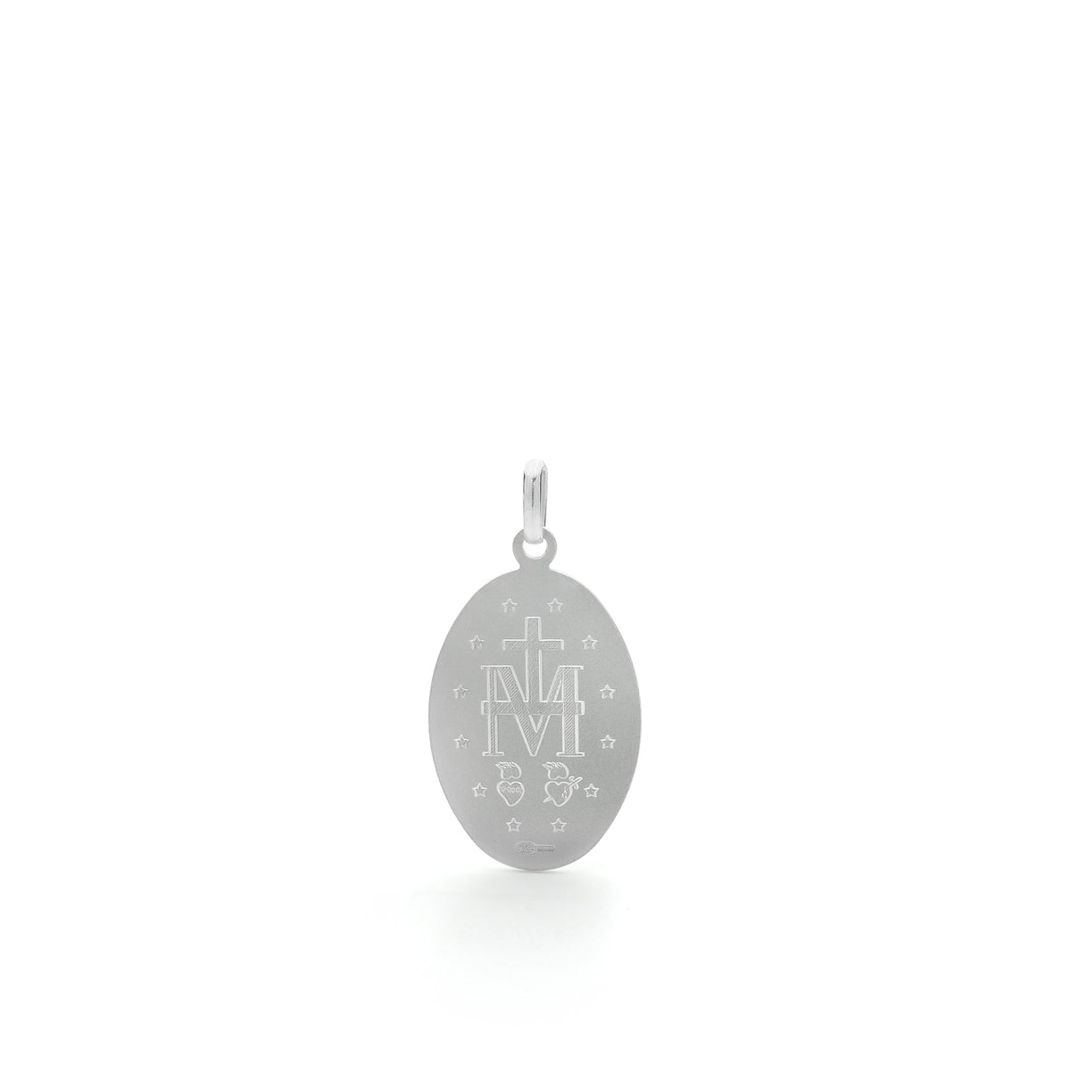Sterling Silver Black Onyx Mary Rosary Necklace Medal