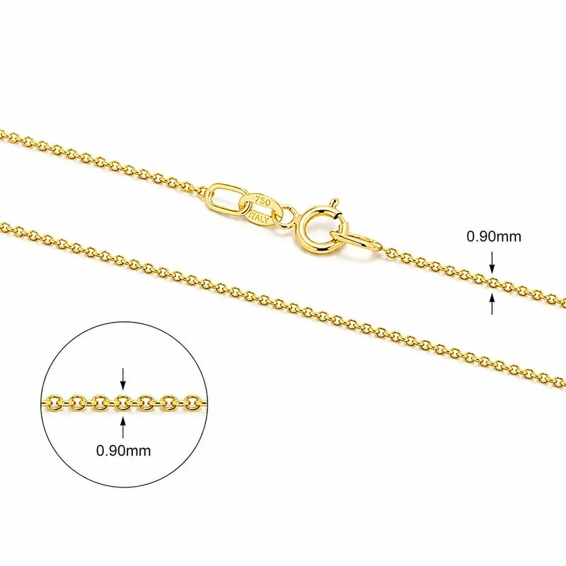 9KT Yellow Gold Trace Chain